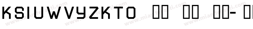 KSIUWVYZKTO 35 40 常规字体转换